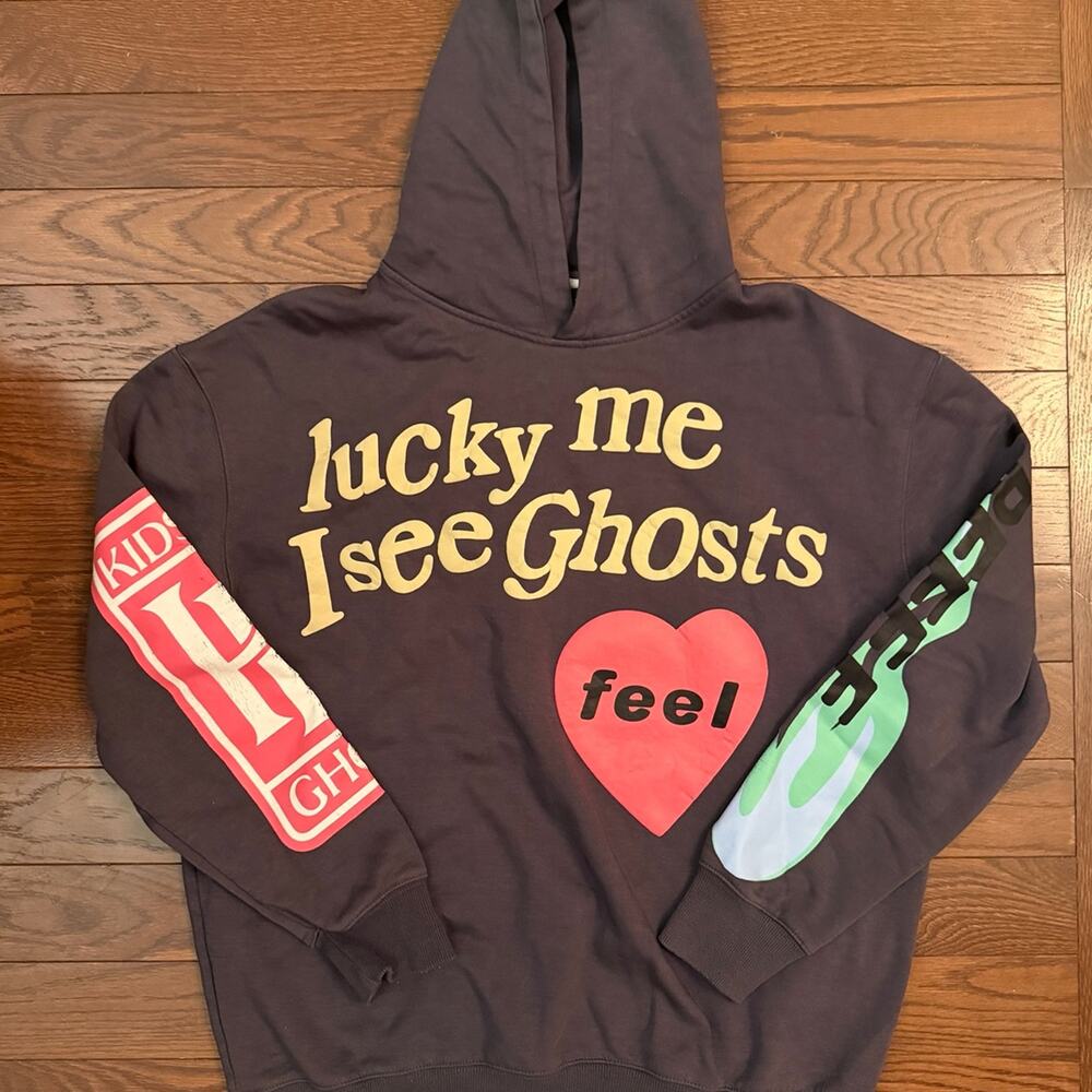 Kanye West Lucky Me I See Ghosts Hoodie Size Large